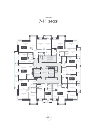 
  Продается 2-комн. квартира, 39.7 м², ЖК CITY TOWERS (Сити Тауэрс)
. Фото 37.