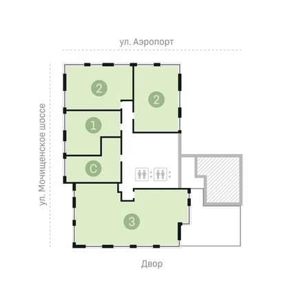 
  Продается 1-комн. квартира, 57.1 м², ЖК Авиатор, дом 1-2
. Фото 9.