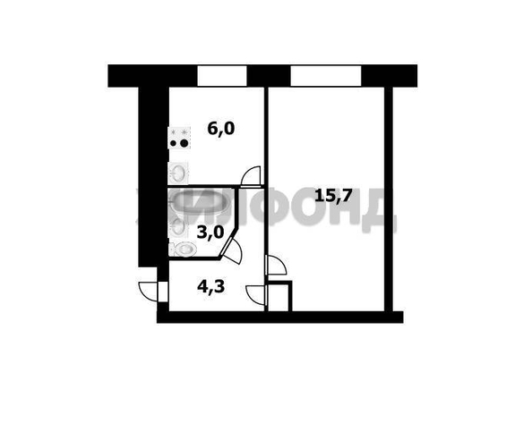 
  Продается 1-комн. квартира, 29.4 м², Фасадная ул, д. 10
. Фото 9.