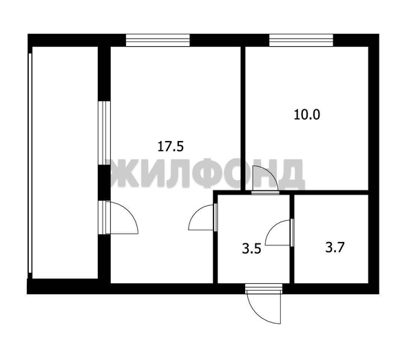 
  Продается 1-комн. квартира, 34.7 м², Романтиков ул, д. 7
. Фото 6.