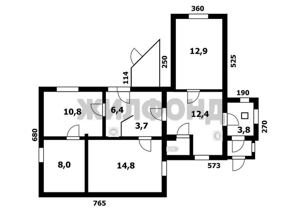 
  Продается дом, 75.7 м², Новосибирск
. Фото 14.