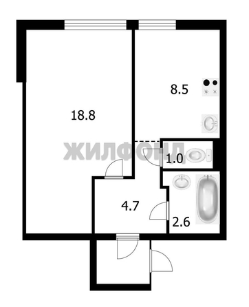 
  Продается 1-комн. квартира, 35.6 м², Чкалова ул, д. 74
. Фото 12.