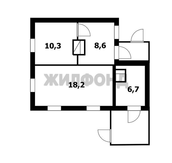 
  Продается дом, 78.4 м², Новосибирск
. Фото 1.