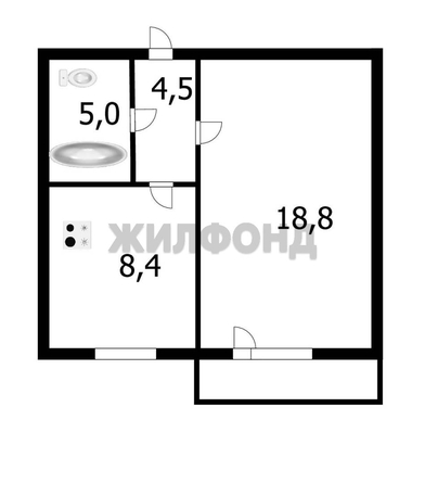 
  Продается 1-комн. квартира, 40 м², ЖК Чистая Слобода, дом 32
. Фото 5.