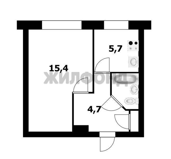 
  Продается 1-комн. квартира, 29.1 м², Гэсстроевская ул, д. 83
. Фото 9.