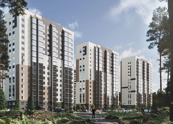 
  Продается студия, 33.9 м², ЖК Квартал Сосновый бор, дом 1
. Фото 1.