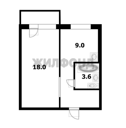 
  Продается 1-комн. квартира, 36.1 м², Вокзальная магистраль ул, д. 3
. Фото 10.
