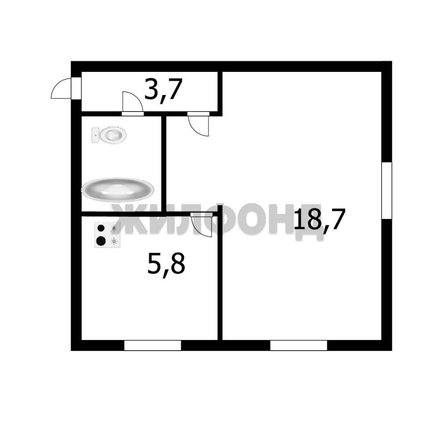 
  Продается 1-комн. квартира 30.8 м². Фото 1.
