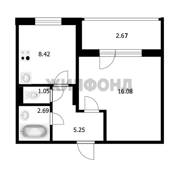 
  Продается 1-комн. квартира 33 м². Фото 3.