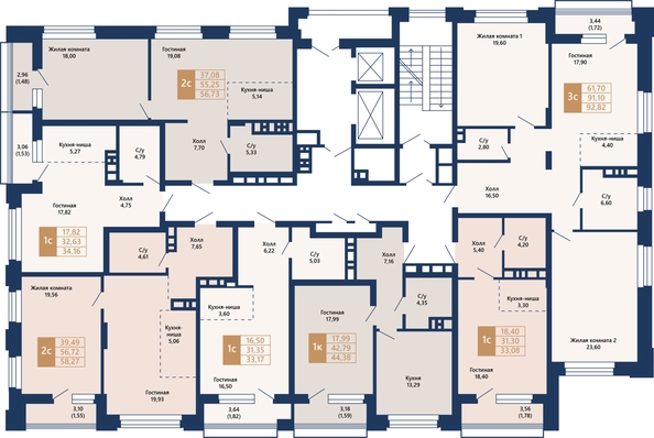 
  Продается 3-комн. квартира 93.98 м², в ЖК Легендарный-Северный, дом 2. Фото 20.