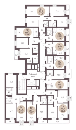 
  Продается студия 23.5 м², в ЖК Зеленый город, дом 1. Фото 1.