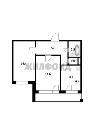 
  Продается 2-комн. квартира 48 м². Фото 12.