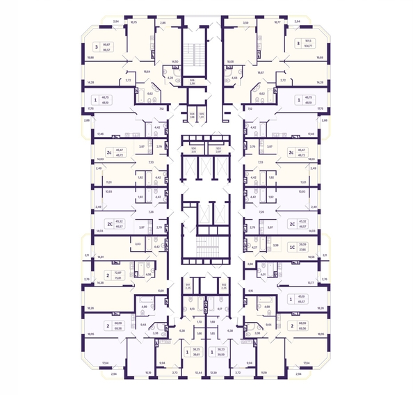 
  Продается 1-комн. квартира 46.57 м², в ЖК Астон. Шесть звёзд, 2. Фото 1.