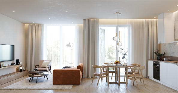 
  Продается 2-комн. квартира 76.6 м², в ЖК Заельцовский. Фото 3.