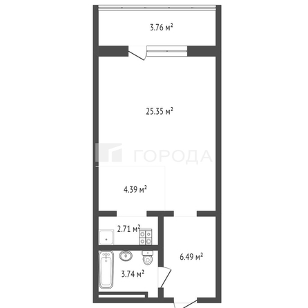 
  Продается 1-комн. квартира 39.35 м². Фото 11.