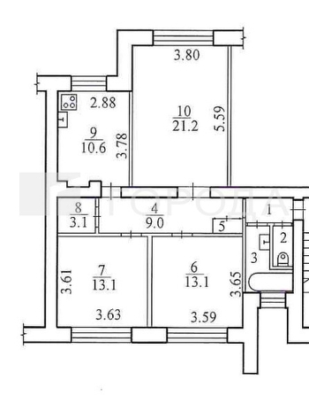 
  Продается 3-комн. квартира 82 м². Фото 19.