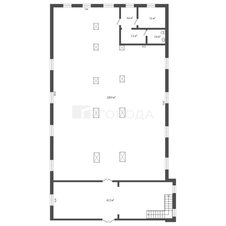 
  Сдается универсальное помещение 250 м². Фото 20.