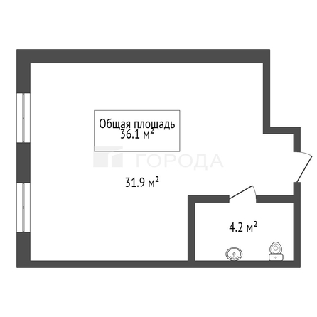 
  Сдается офис 36.1 м², в ЖК Ельцовский парк, дом 2. Фото 15.