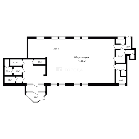
  Сдается универсальное помещение 310 м². Фото 8.