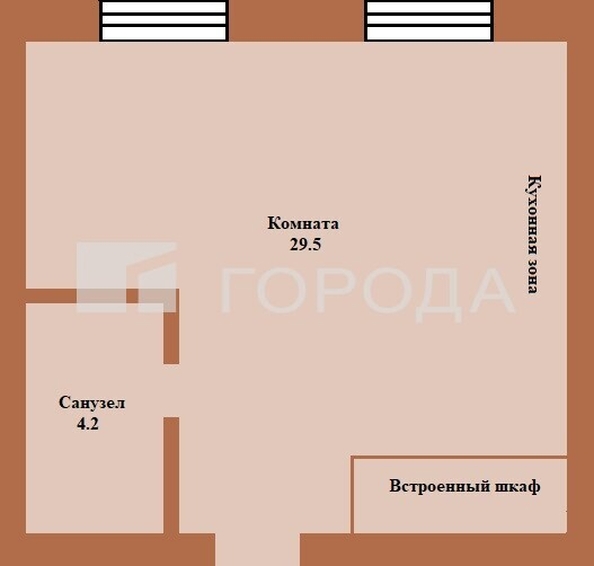 
  Продается студия 34 м². Фото 2.
