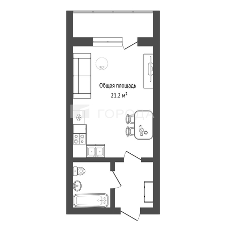
  Продается студия 21.2 м². Фото 17.