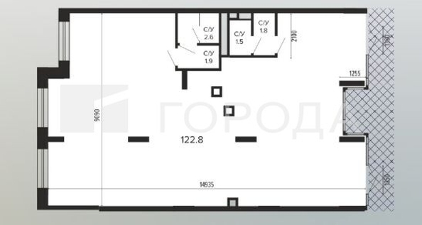 
  Продается универсальное помещение 122.8 м². Фото 7.