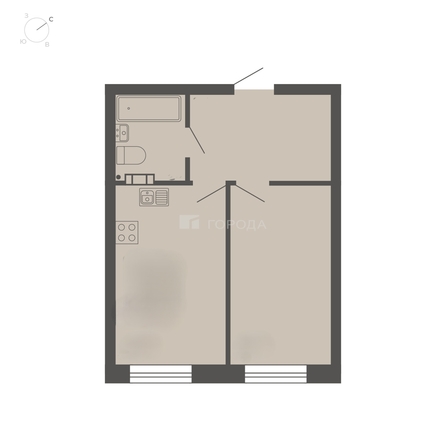 
  Продается апартамент 37.3 м², в АК Нова-апарт. Фото 33.