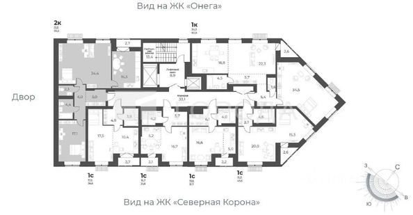 
  Продается 3-комн. квартира 85.5 м², в ЖК Дежнёв, дом 5. Фото 24.