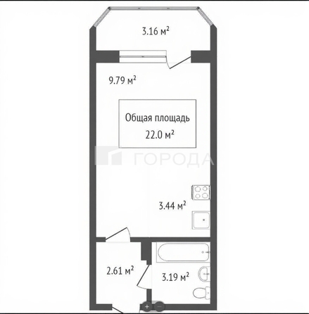 
  Продается студия 22 м². Фото 8.