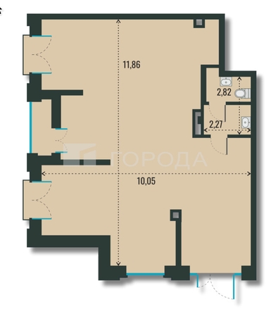 
  Продается офис 105.81 м², в ЖК Академия, дом 1. Фото 2.