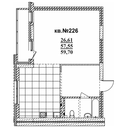 
  Продается 2-комн. квартира 59.7 м², в ЖК  Римский квартал, 2 очередь. Фото 3.