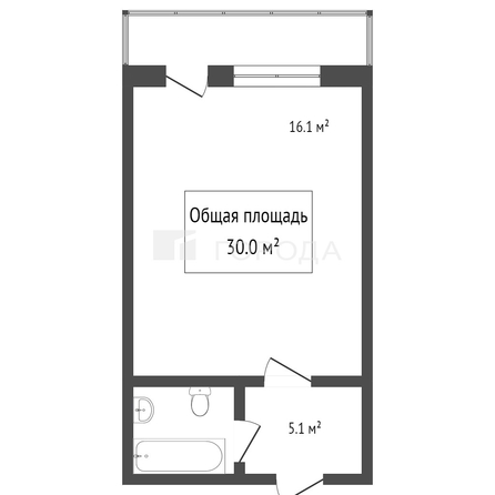 
  Продается студия 22.7 м². Фото 16.