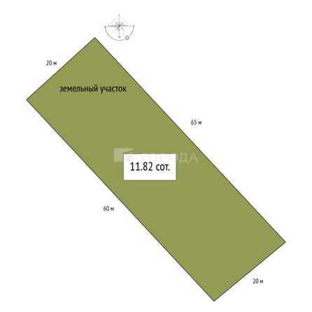 
  Продается земельный участок 11.82 соток. Фото 7.
