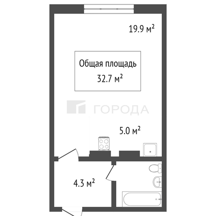 
  Продается 1-комн. квартира 33 м². Фото 8.