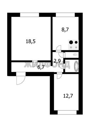 
  Продается 2-комн. квартира 53.2 м². Фото 9.