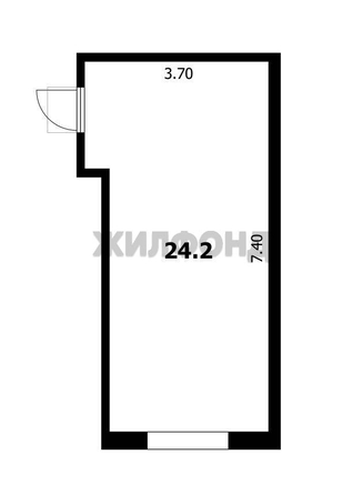 
  Продается студия 24.2 м². Фото 2.