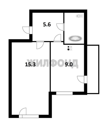 
  Продается 1-комн. квартира 33.5 м². Фото 22.