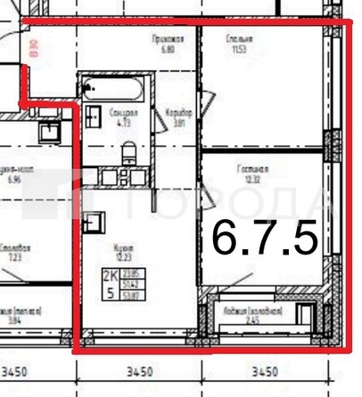 
  Продается 2-комн. квартира 54 м², в ЖК Мылзавод, дом 2. Фото 5.