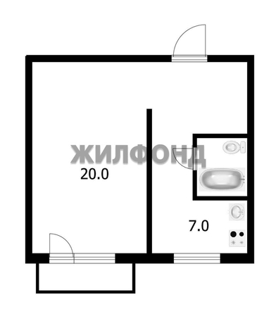 
  Продается 1-комн. квартира 34 м². Фото 10.