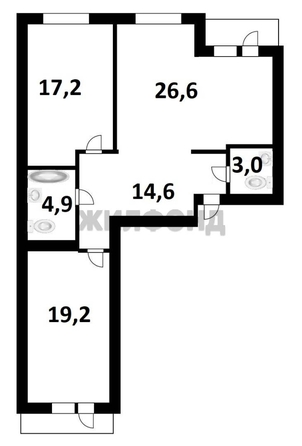 
  Продается 3-комн. квартира 84.3 м². Фото 13.