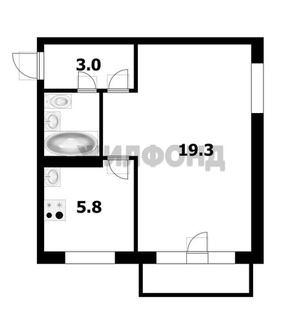 
  Продается 1-комн. квартира 31 м². Фото 1.