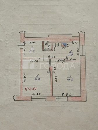 
  Продается 2-комн. квартира 42 м². Фото 1.