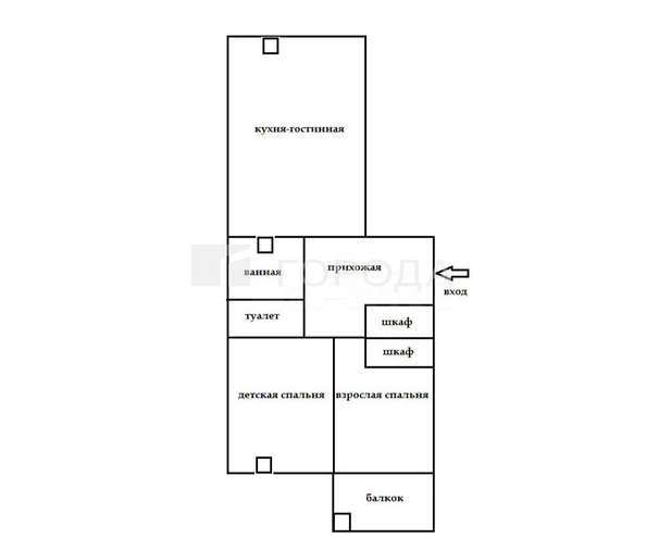 
  Продается 3-комн. квартира 61 м². Фото 3.
