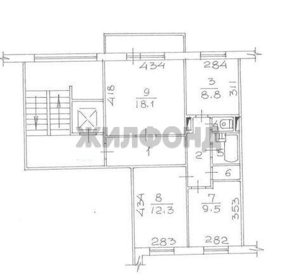
  Продается 3-комн. квартира 66.5 м². Фото 21.