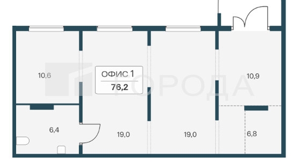 
  Продается офис 76.2 м², в ЖК Квартал Сосновый бор, дом 1. Фото 8.