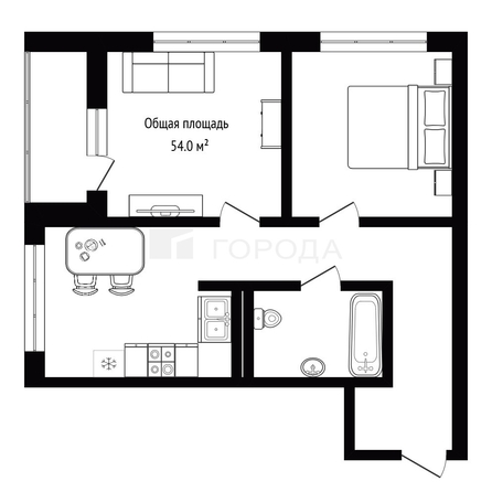
  Продается 2-комн. квартира 54 м², в ЖК Мылзавод, дом 2. Фото 19.