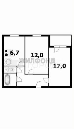 
  Продается 2-комн. квартира 43.3 м². Фото 28.
