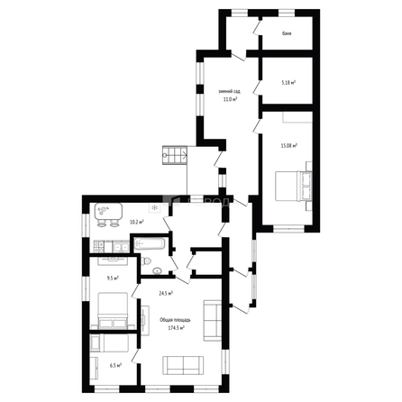 
  Продается дом 174.3 м². Фото 41.