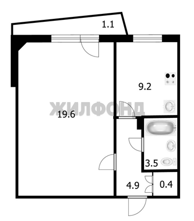 
  Продается 1-комн. квартира 38.7 м². Фото 17.