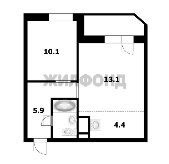 
  Продается 2-комн. квартира 36.7 м². Фото 16.